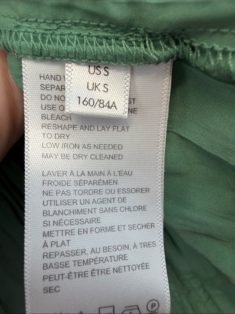 Urban Outfitters Sage Green Pleated Tiered Babydoll Sundress Size S - Picture 4 of 7